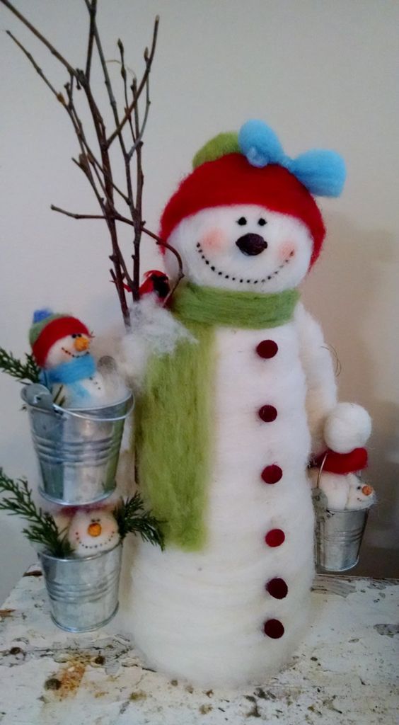 Christmas decor front snow man