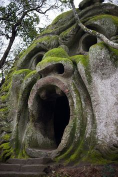 creepy cave statue to see 