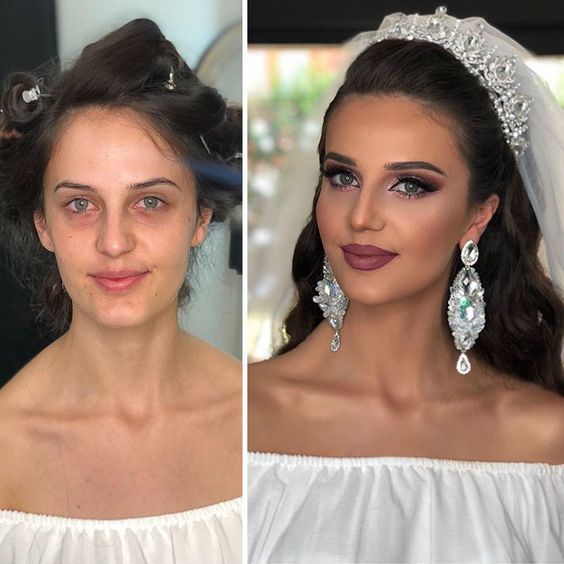 Makeup Transformation before and after