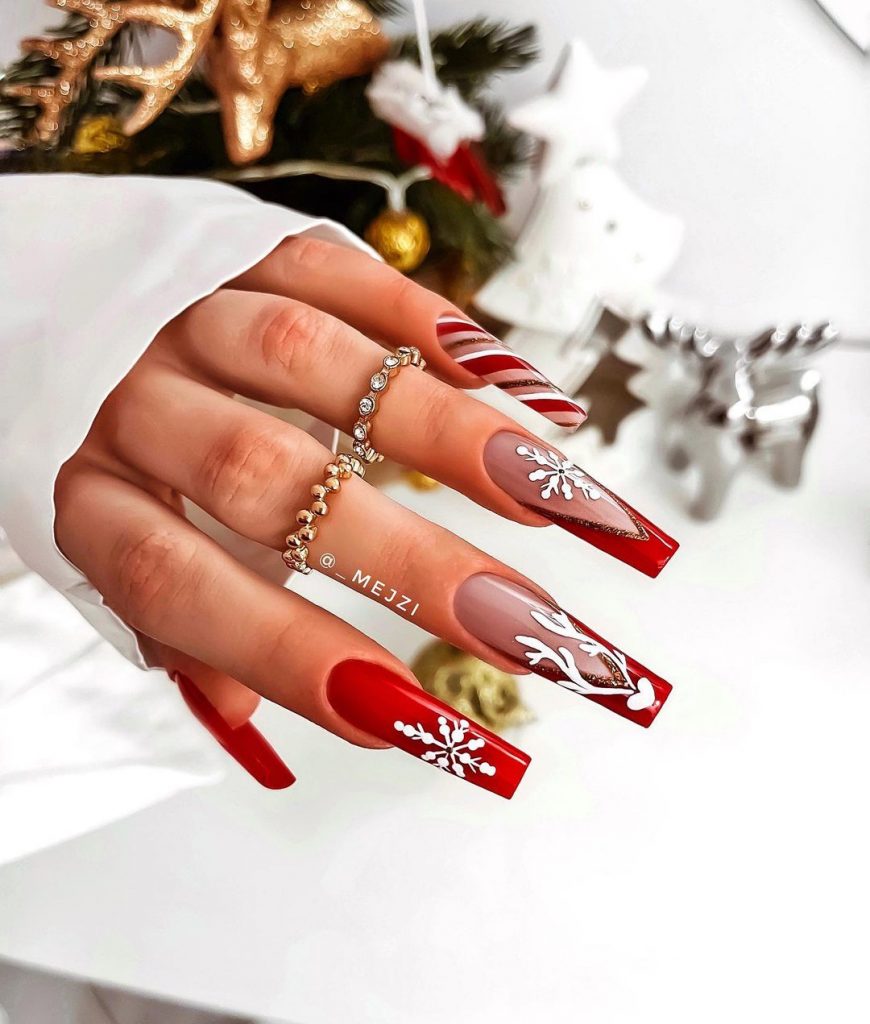 Red Christmas Nails